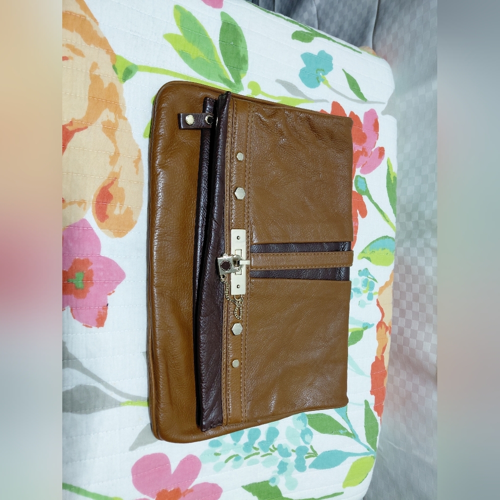 Marc By Marc Jacobs Tan and Brown Leather Laptop Bag